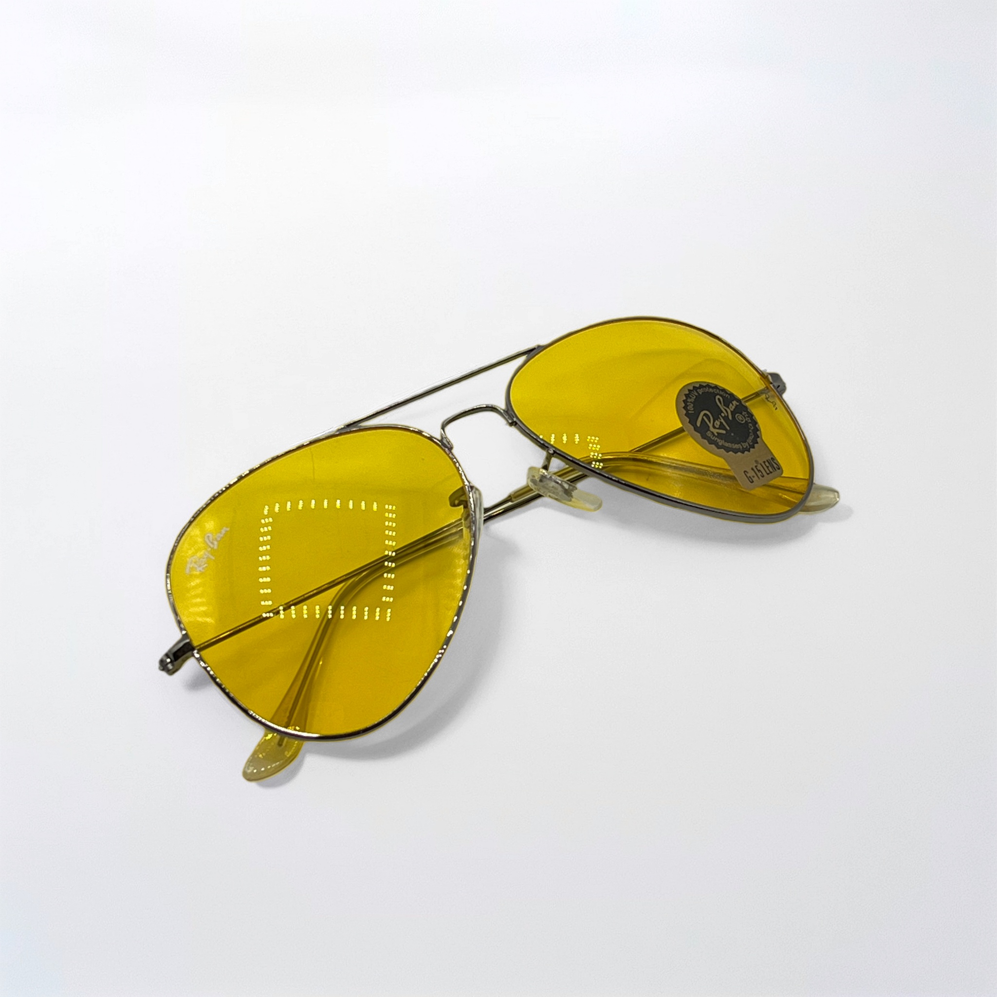 عینک-شب-مردانه-ریبن-رنگ-زرد-مدل-پلیس