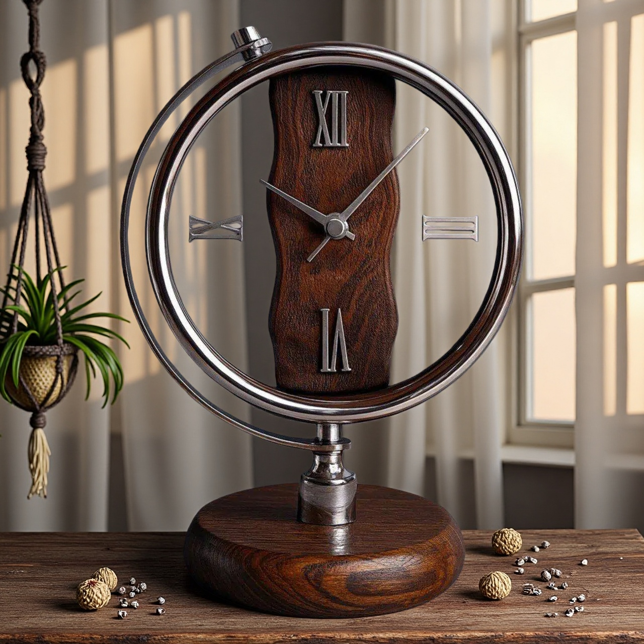 ساعت-رومیزی-آرتمیس-مدل-30311-سیلور-نقره-ای