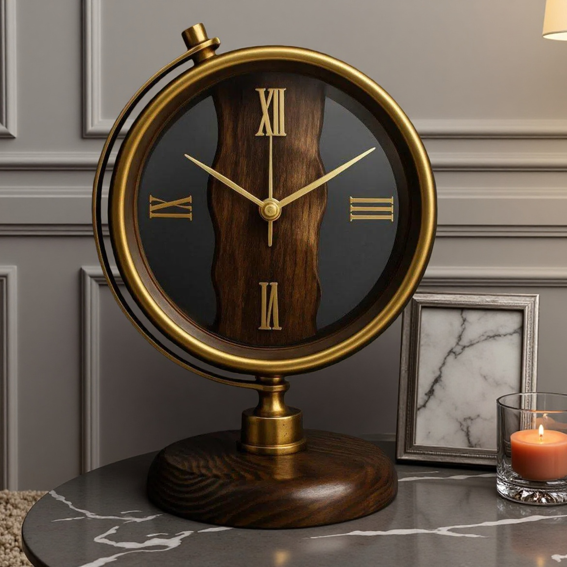 ساعت-رومیزی-آرتمیس-مدل-30311-گلد-طلایی