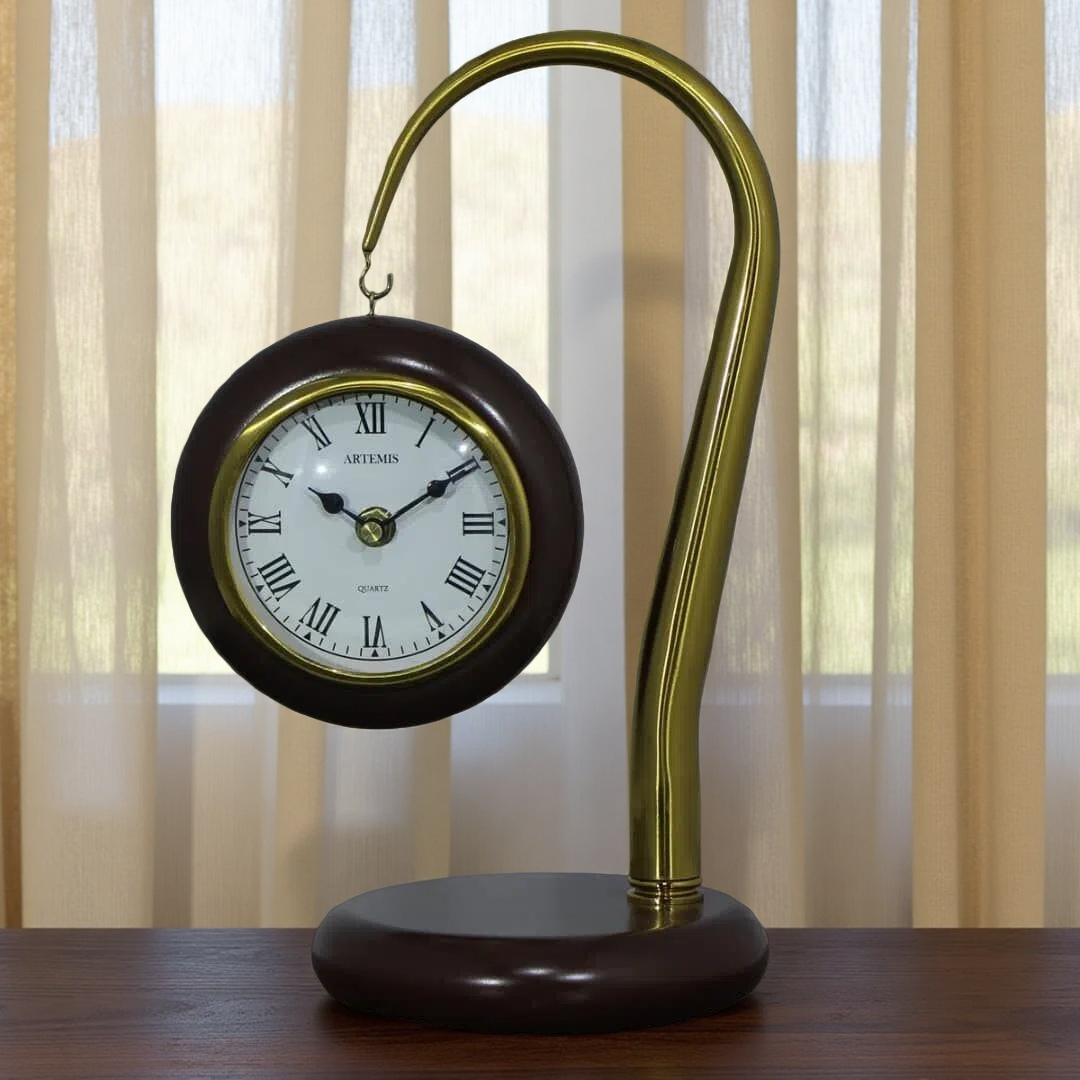 ساعت-رومیزی-آرتمیس-مدل-1010-قهوه-ای-تیره