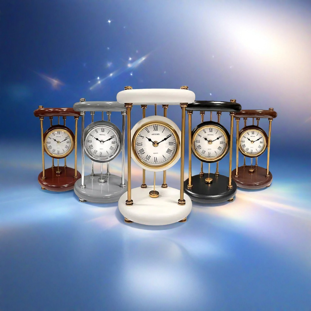 ساعت-رومیزی-پاندول-دار-آرتمیس-مدل-1025-قهوه-ای-روشن