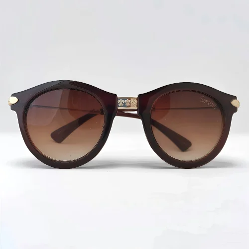 عینک-آفتابی-زنانه-سرتینو-قهوه-ای