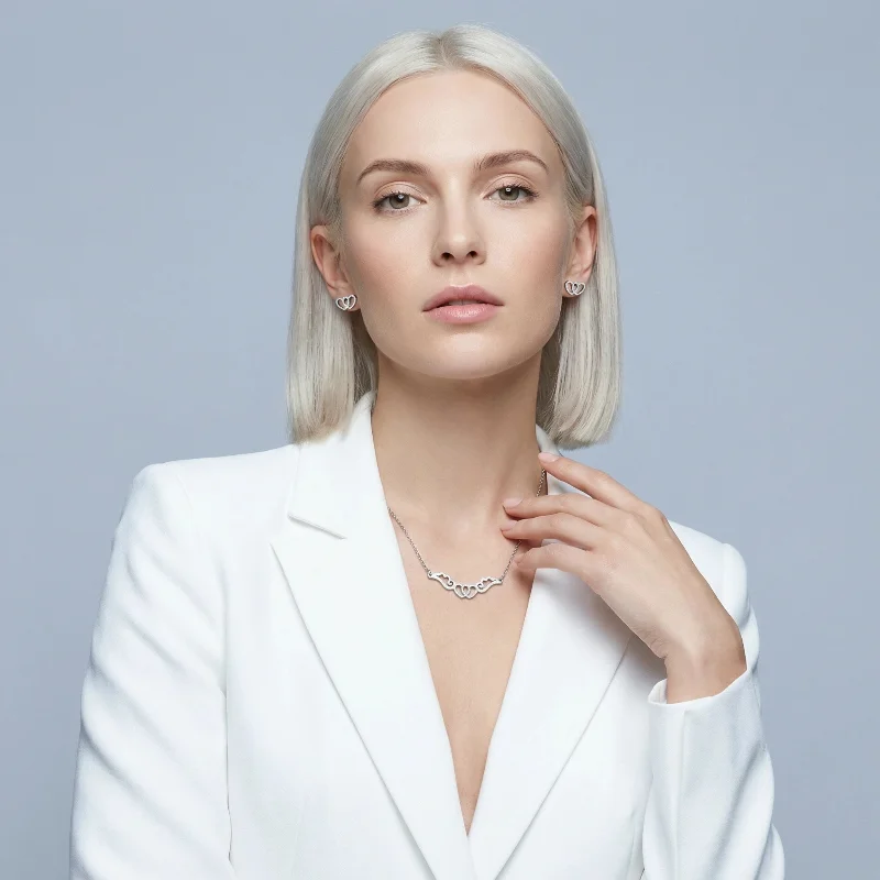 نیم-ست-استیل-زنانه-بال-فرشته-قلب-برجسته