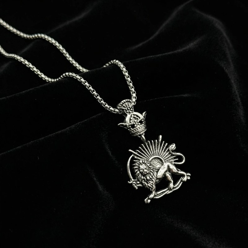 پلاک-طلاروس-شیروخورشید-نقره-ی