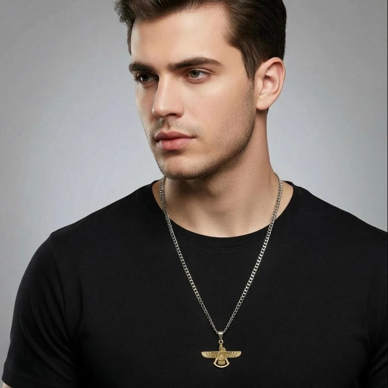 پلاک-طلاروس-فروهر-طلایی