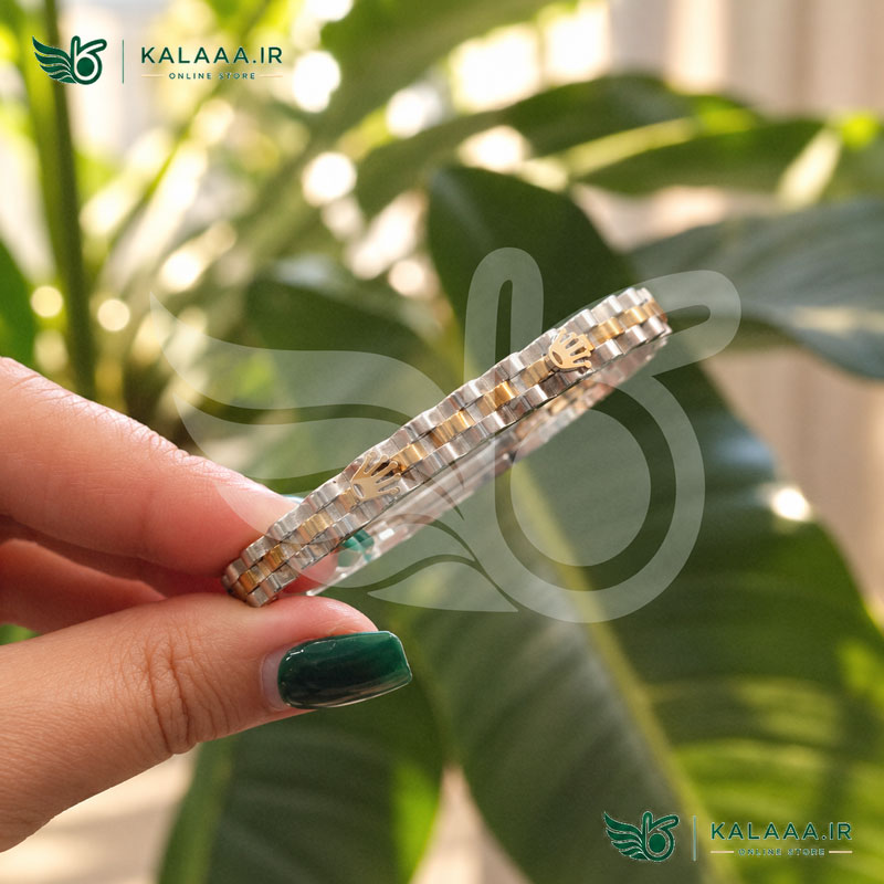 بنگل-استیل-رولکس-طلایی-نقره-ای