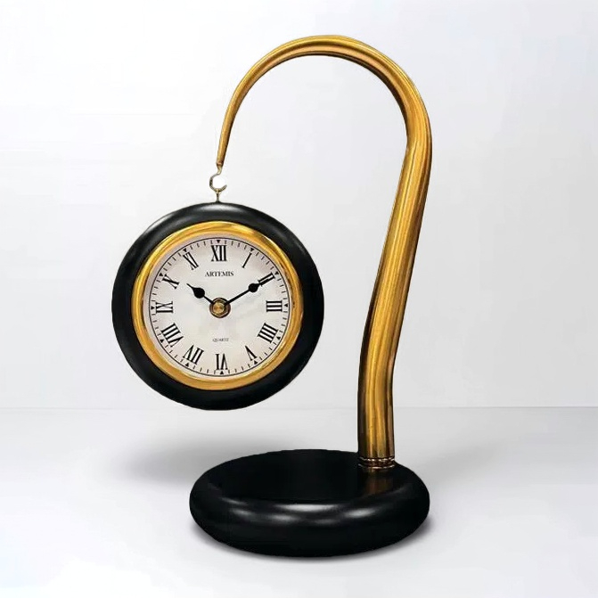 ساعت رومیزی آرتمیس مدل 1010 مشکی طلایی