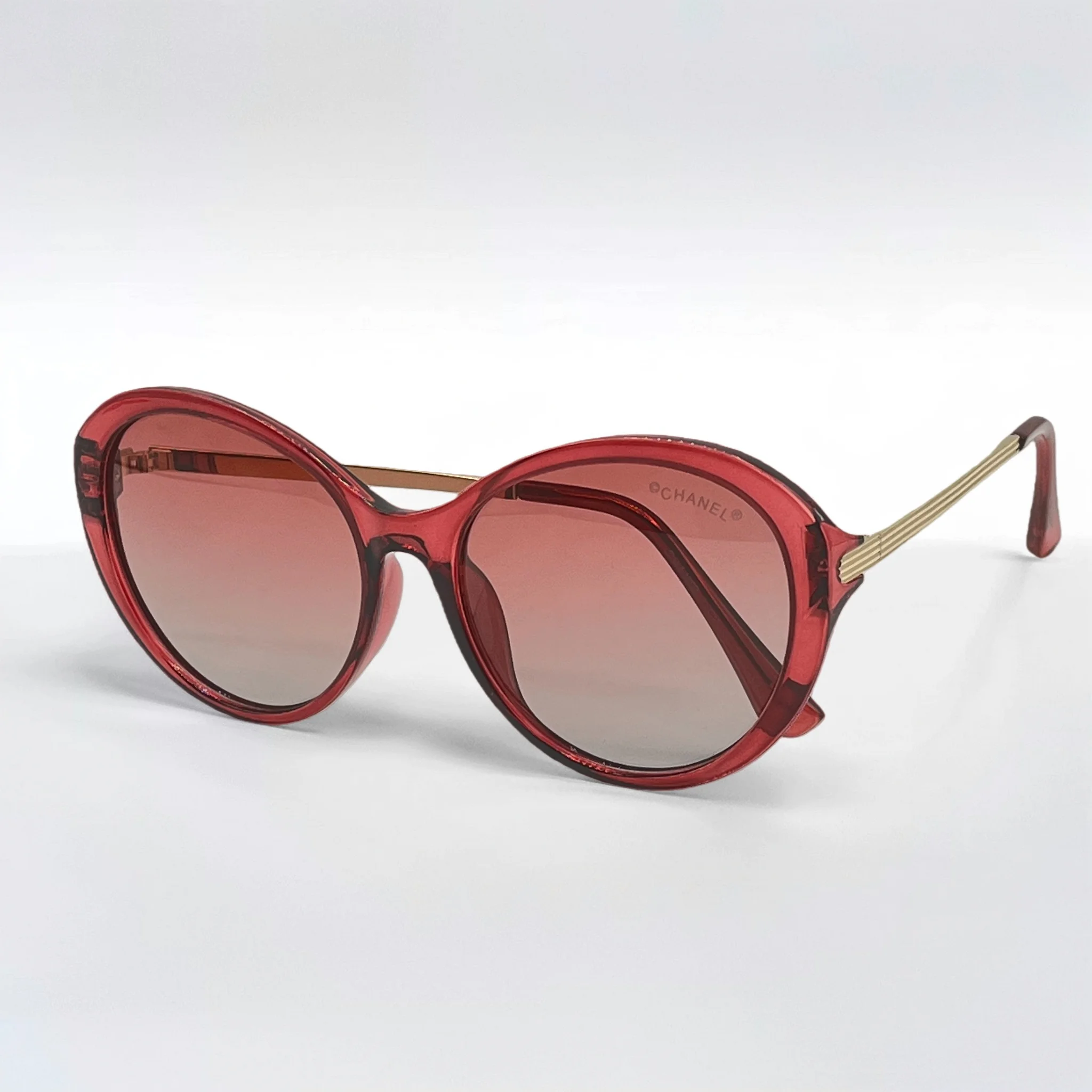 عینک آفتابی زنانه شنل مدل گرادینت قرمز