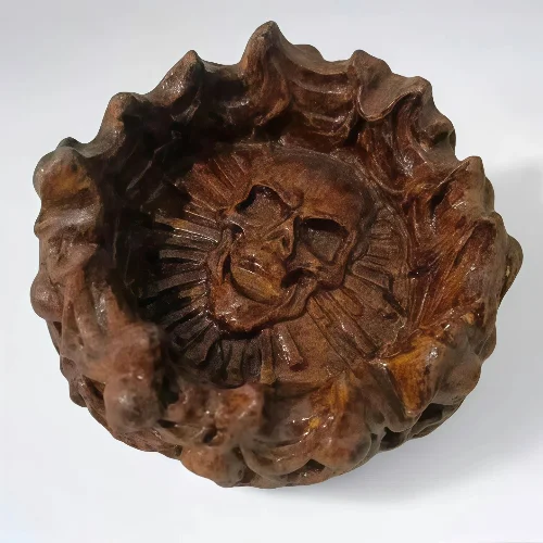 جا سیگاری اسکلتی سنگ مصنوعی 