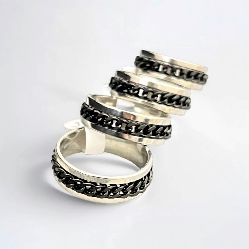 انگشتر استیل مردانه کارتیر مشکی