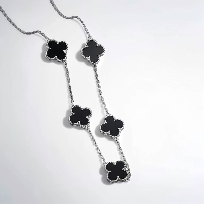 گردنبند استیل ونکلیف رنگ مشکی