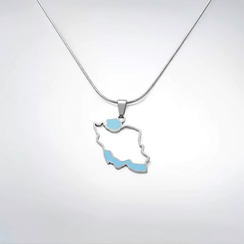 پلاک استیل ایران دریا نقره ای